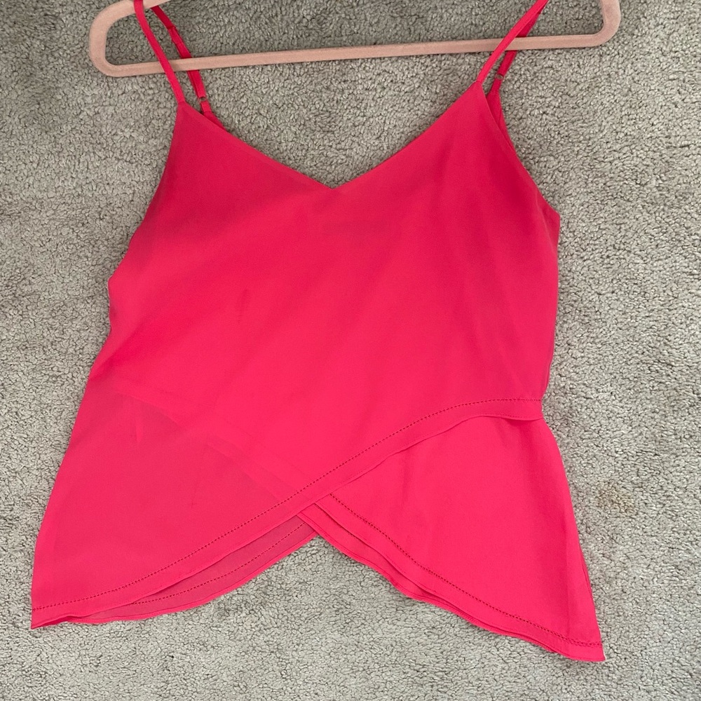 Naked Zebra hot pink tank top